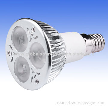 Dimmable 3x2W E17 LED Spotlight, AC 110-240V, Pure Aluminum, CE and RoHS Marked, Various Beam Angle